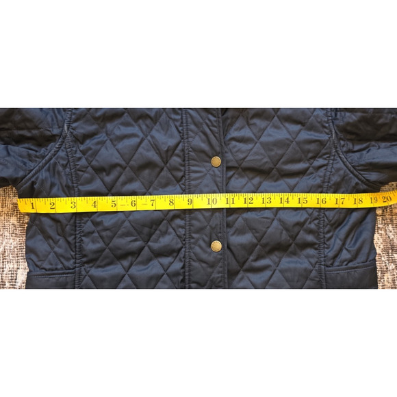L.L. Bean Women’s Quilted Riding Chore Jacket Black S Equestrian Coat Outerwear - Picture 3 of 9